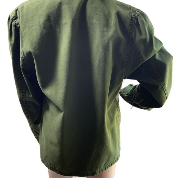 Universal Thread Green Utility Adjustable Collar Button-Up Jacket Size Medium - Picture 10 of 15